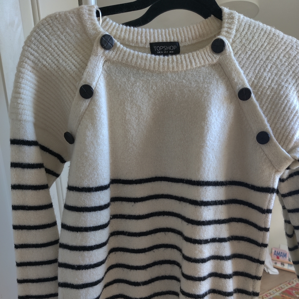 Topshop stripe Breton sweater